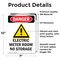 Signmission Electric Meter Room Danger Sign, Vinyl Decal, 7in W x 10in L, 2PK OS-2PACK-DS-D-710-V-1192 - alternate 2